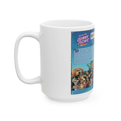 THE TALE OF THE BUNNY PICNIC (VHS COVER) - White Coffee Mug - Go Mug Yourself