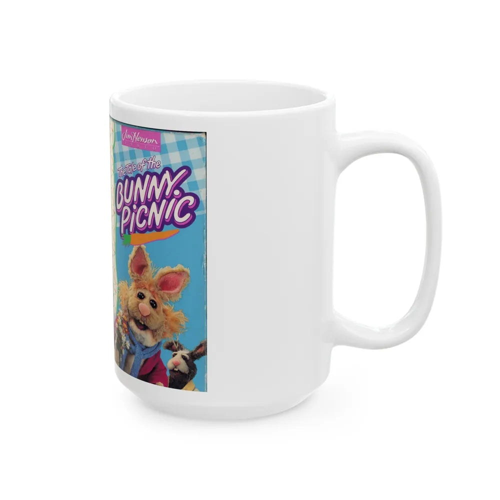 THE TALE OF THE BUNNY PICNIC (VHS COVER) - White Coffee Mug-Go Mug Yourself