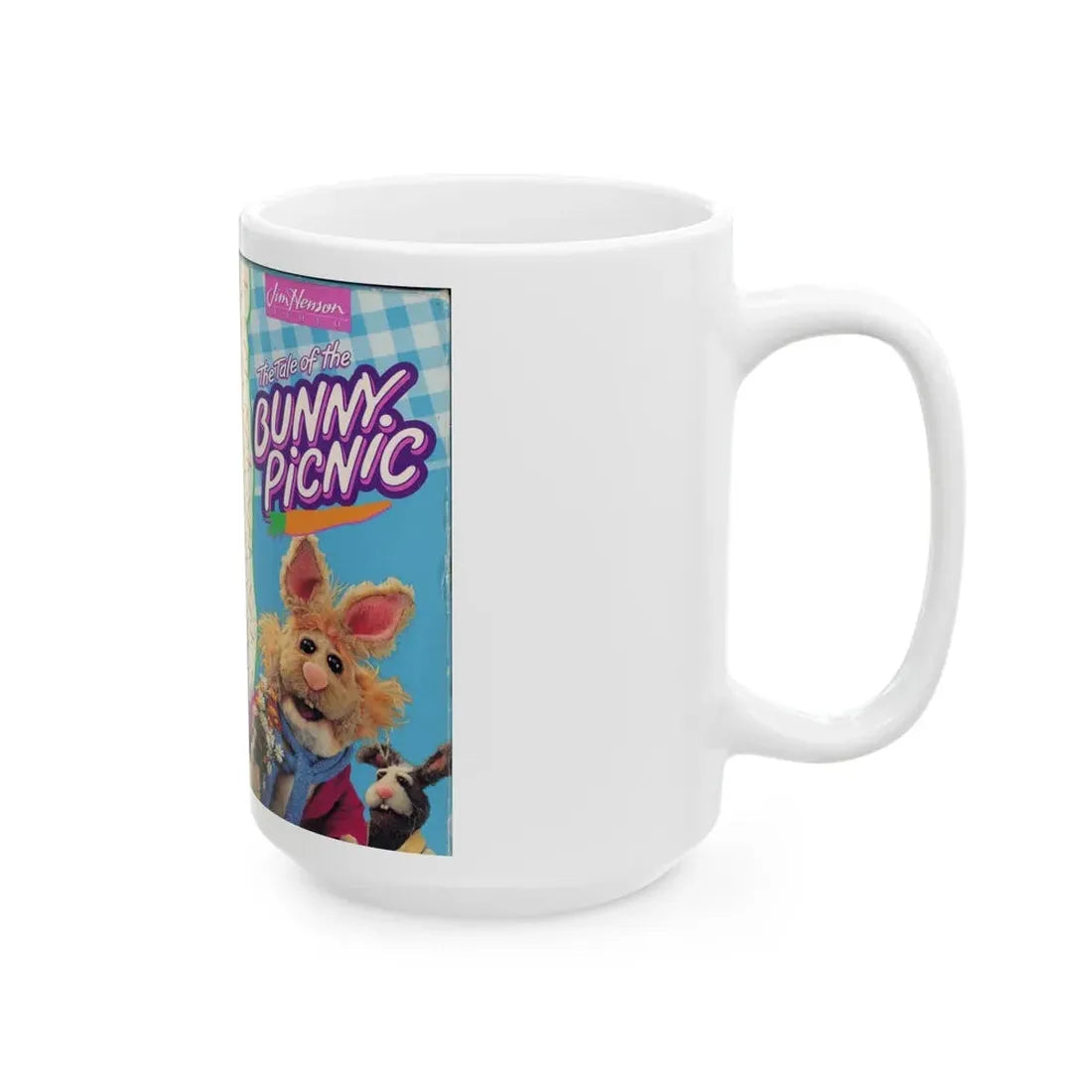 THE TALE OF THE BUNNY PICNIC (VHS COVER) - White Coffee Mug - Go Mug Yourself