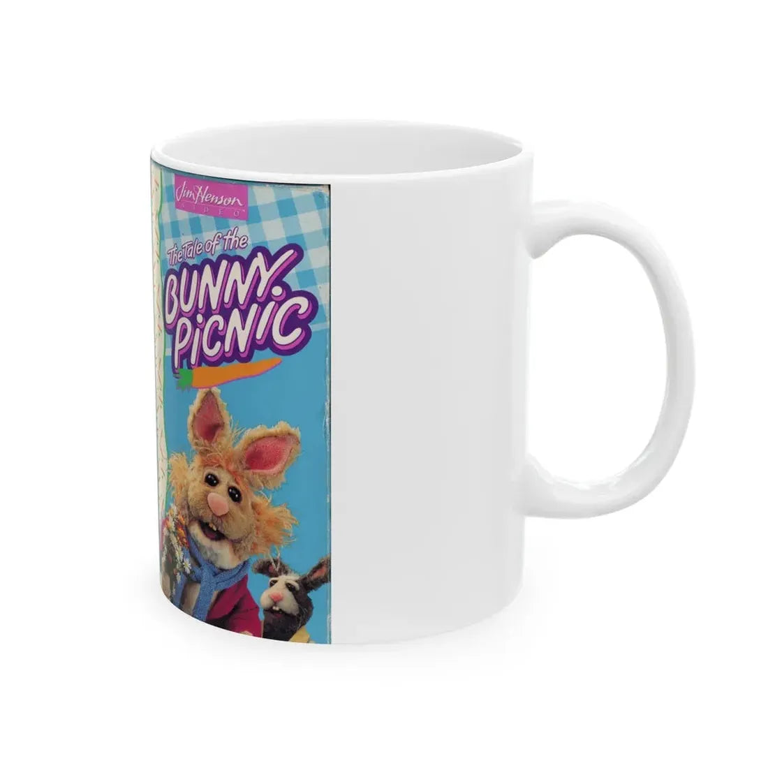 THE TALE OF THE BUNNY PICNIC (VHS COVER) - White Coffee Mug - Go Mug Yourself