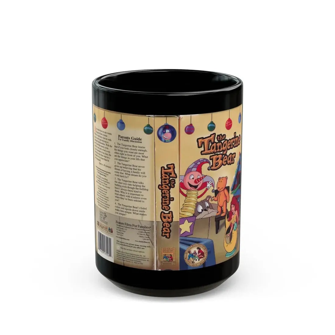 THE TANGERINE BEAR (VHS COVER) - Black Coffee Mug 15oz - Go Mug Yourself