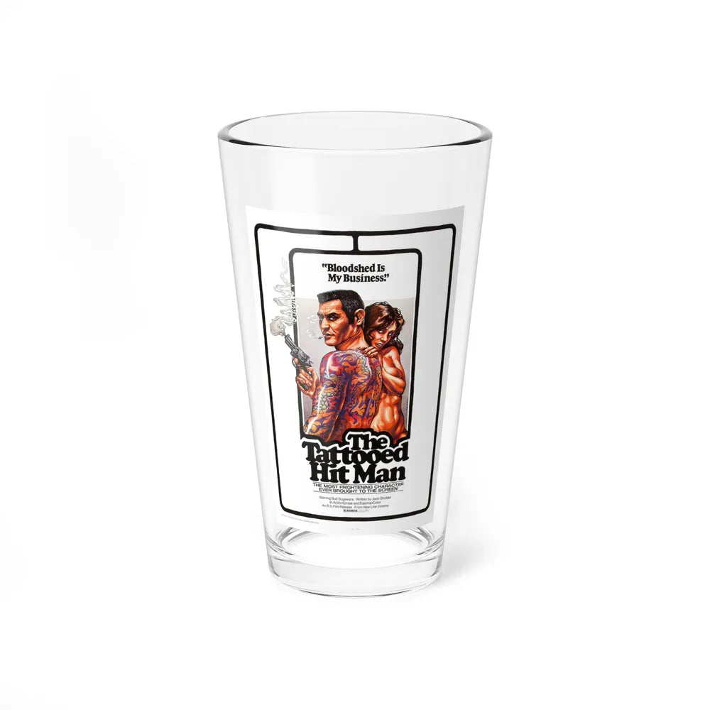 THE TATTOED HITMAN 1974 Movie Poster - Pint Glass 16oz-16oz-Go Mug Yourself