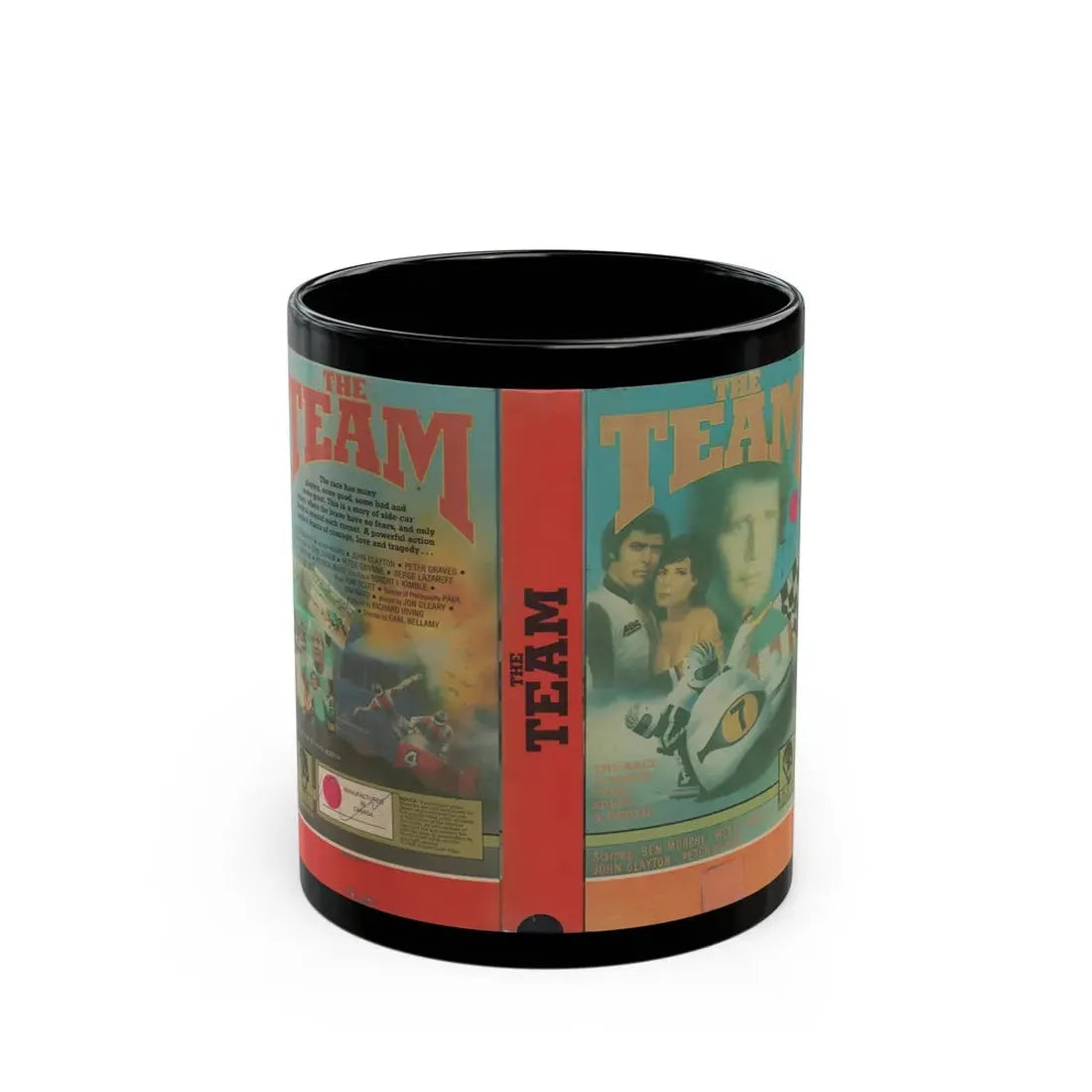 THE TEAM (VHS COVER) - Black Coffee Mug 11oz - Go Mug Yourself