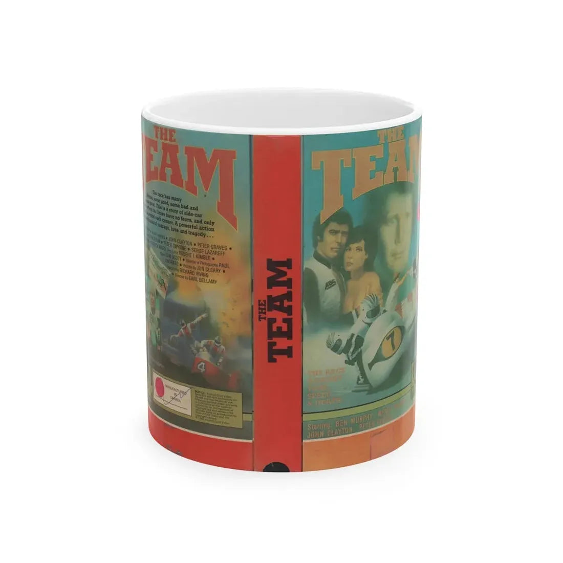 THE TEAM (VHS COVER) - White Coffee Mug 11oz - Go Mug Yourself