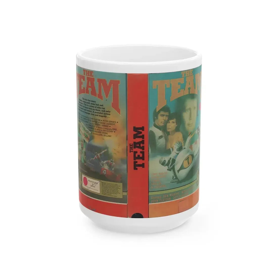 THE TEAM (VHS COVER) - White Coffee Mug 15oz - Go Mug Yourself