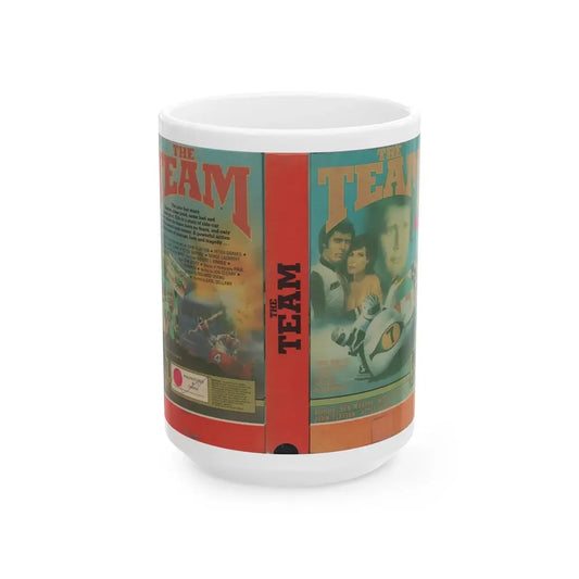 THE TEAM (VHS COVER) - White Coffee Mug 15oz - Go Mug Yourself