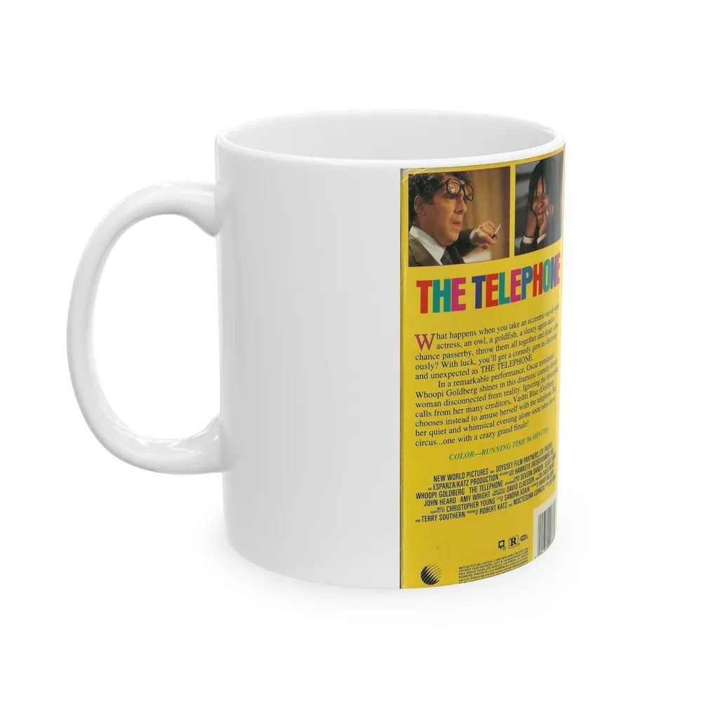 THE TELEPHONE WHOOPI GOLDBERG (VHS COVER) - White Coffee Mug-Go Mug Yourself