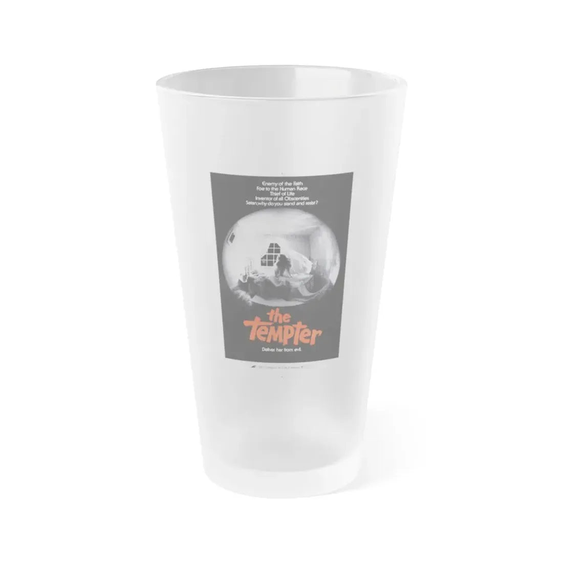 THE TEMPTER (THE ANTICHRIST) 1974 Movie Poster - Frosted Pint Glass 16oz 16oz Frosted - Go Mug Yourself