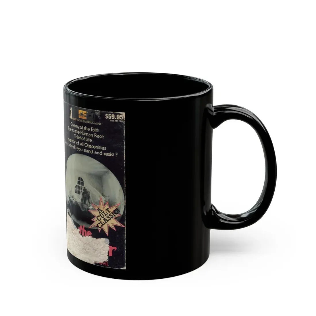 THE TEMPTER (VHS COVER) - Black Coffee Mug - Go Mug Yourself