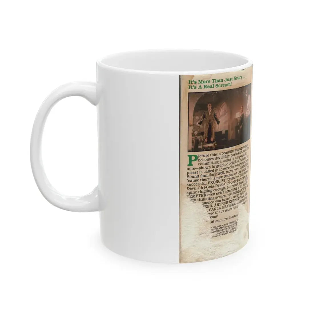 THE TEMPTER (VHS COVER) - White Coffee Mug - Go Mug Yourself