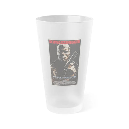 THE TERMINATOR (2) 1984 Movie Poster - Frosted Pint Glass 16oz-16oz-Frosted-Go Mug Yourself