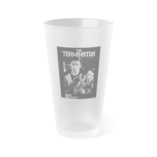 THE TERMINATOR (3) 1984 Movie Poster - Frosted Pint Glass 16oz-16oz-Frosted-Go Mug Yourself