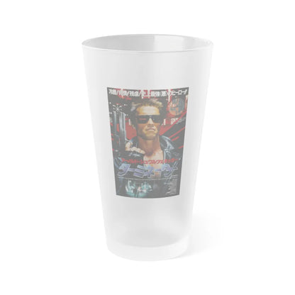 THE TERMINATOR (ASIAN) 1984 Movie Poster - Frosted Pint Glass 16oz-16oz-Frosted-Go Mug Yourself