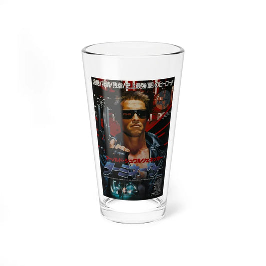 THE TERMINATOR (ASIAN) 1984 Movie Poster - Pint Glass 16oz-16oz-Go Mug Yourself