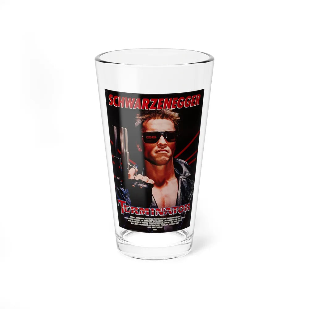 THE TERMINATOR (GERMAN) 1984 Movie Poster - Pint Glass 16oz-16oz-Go Mug Yourself