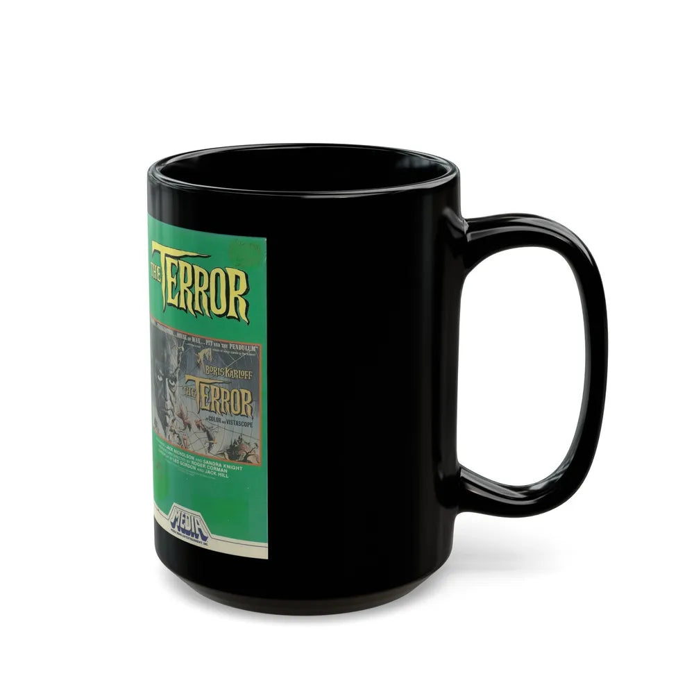 THE TERROR BORIS KARLOFF (VHS COVER) - Black Coffee Mug-Go Mug Yourself