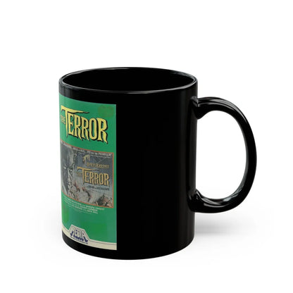 THE TERROR BORIS KARLOFF (VHS COVER) - Black Coffee Mug-Go Mug Yourself