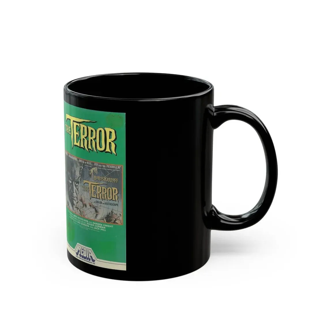 THE TERROR BORIS KARLOFF (VHS COVER) - Black Coffee Mug - Go Mug Yourself