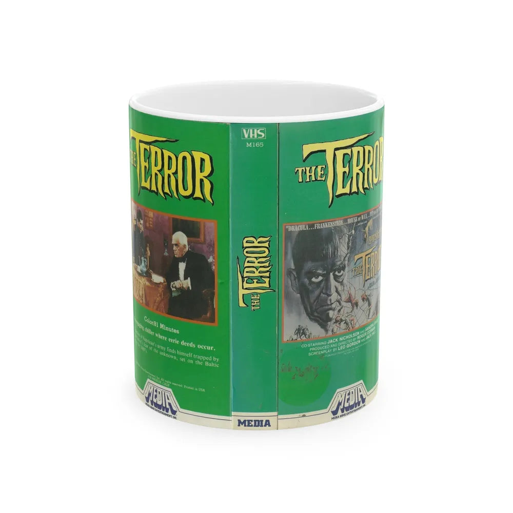 THE TERROR BORIS KARLOFF (VHS COVER) - White Coffee Mug-11oz-Go Mug Yourself