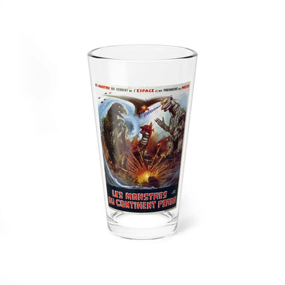 THE TERROR OF MECHAGODZILLA 1975 Movie Poster - Pint Glass 16oz-16oz-Go Mug Yourself