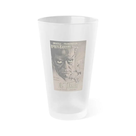 THE TERROR (SPANISH) 1963 Movie Poster - Frosted Pint Glass 16oz 16oz Frosted - Go Mug Yourself