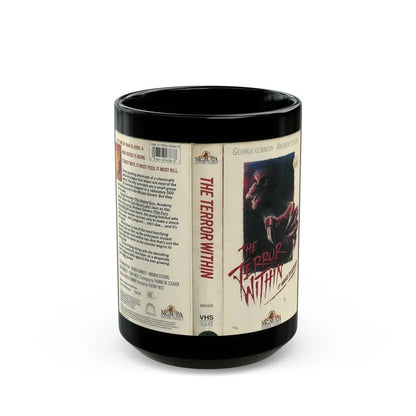 THE TERROR WITHIN (VHS COVER) - Black Coffee Mug 15oz - Go Mug Yourself