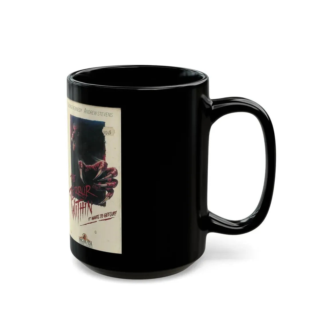 THE TERROR WITHIN (VHS COVER) - Black Coffee Mug - Go Mug Yourself