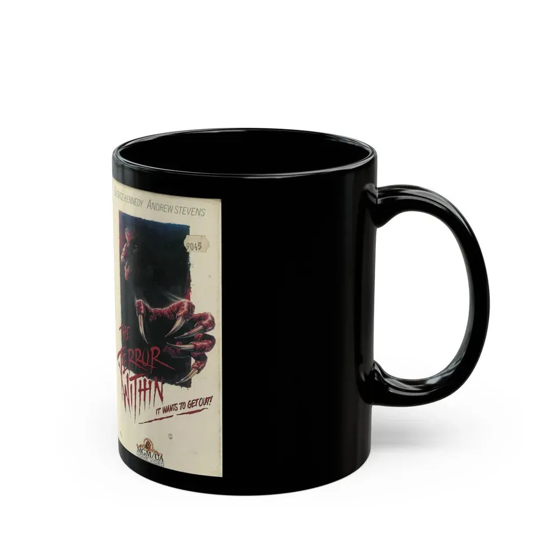 THE TERROR WITHIN (VHS COVER) - Black Coffee Mug - Go Mug Yourself