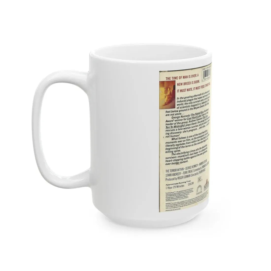 THE TERROR WITHIN (VHS COVER) - White Coffee Mug - Go Mug Yourself