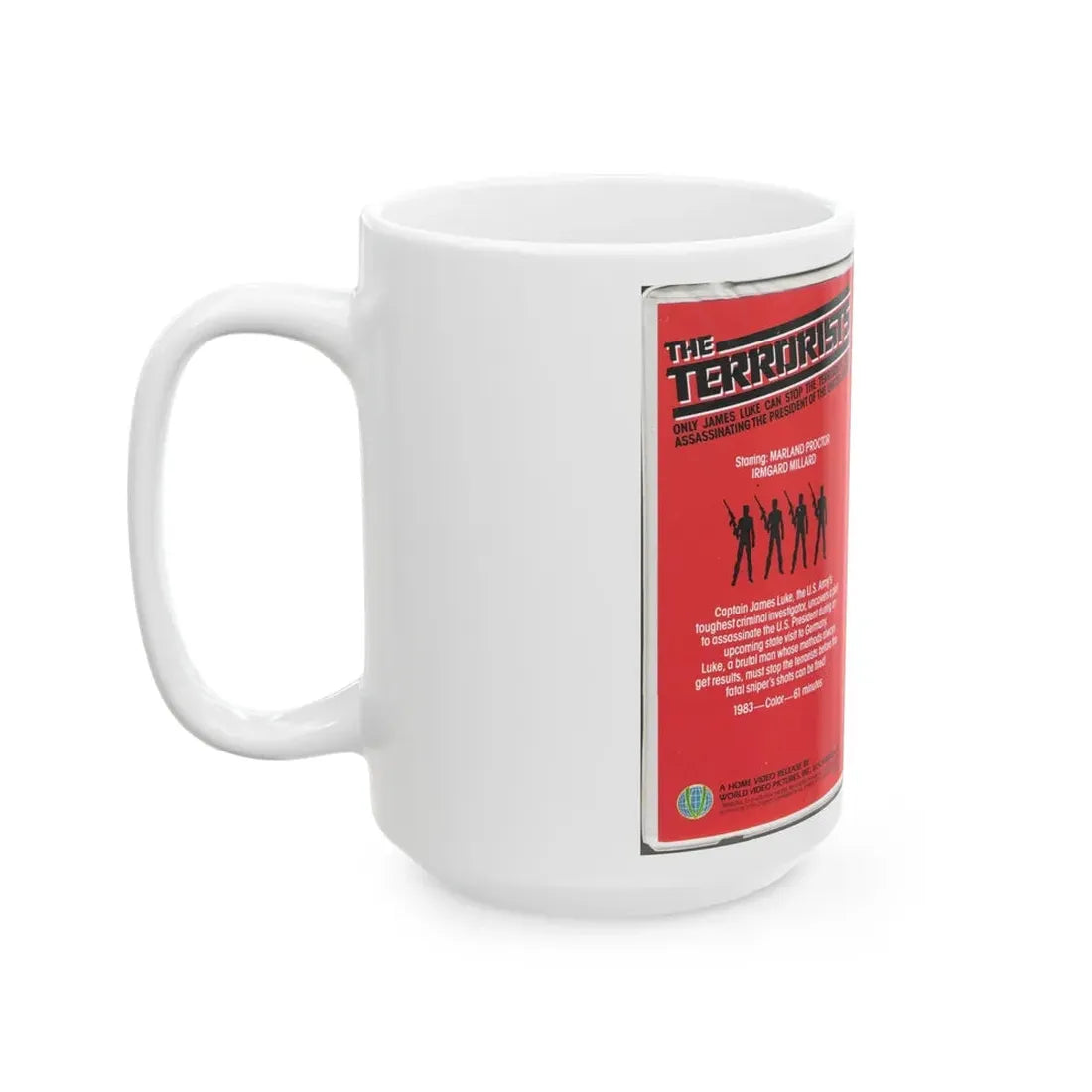 THE TERRORISTS (VHS COVER) - White Coffee Mug - Go Mug Yourself