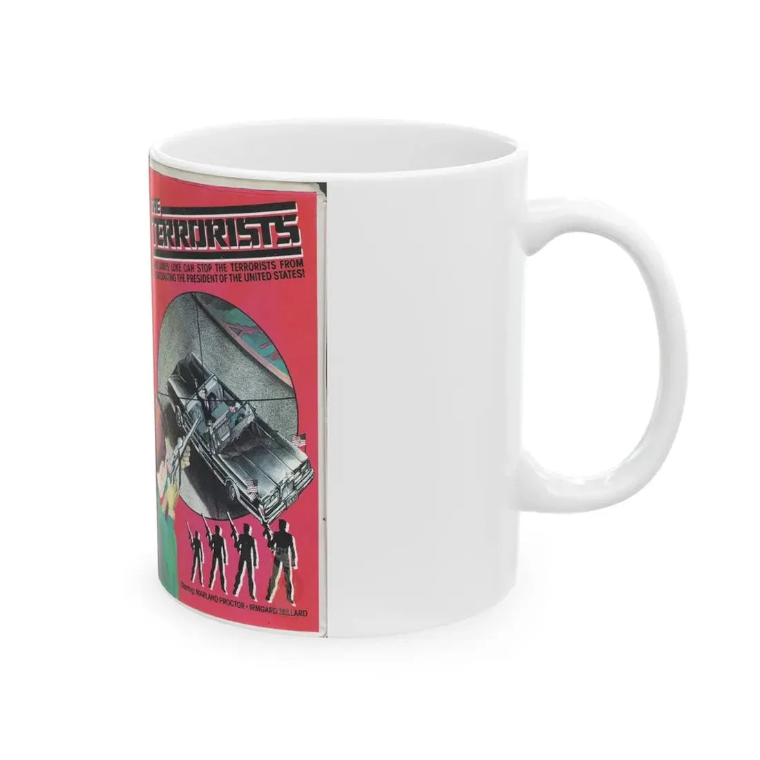 THE TERRORISTS (VHS COVER) - White Coffee Mug - Go Mug Yourself