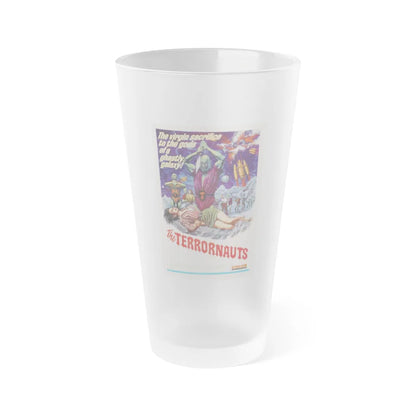 THE TERRORNAUTS 1967 Movie Poster - Frosted Pint Glass 16oz-16oz-Frosted-Go Mug Yourself