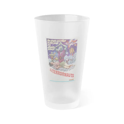 THE TERRORNAUTS 1967 Movie Poster - Frosted Pint Glass 16oz 16oz Frosted - Go Mug Yourself
