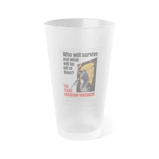 THE TEXAS CHAIN SAW MASSACRE 1974 Movie Poster - Frosted Pint Glass 16oz-16oz-Frosted-Go Mug Yourself