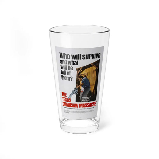 THE TEXAS CHAIN SAW MASSACRE 1974 Movie Poster - Pint Glass 16oz-16oz-Go Mug Yourself