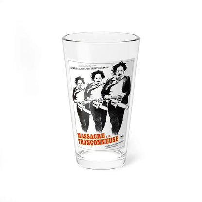 THE TEXAS CHAIN SAW MASSACRE (FRENCH) 1974 Movie Poster - Pint Glass 16oz 16oz - Go Mug Yourself