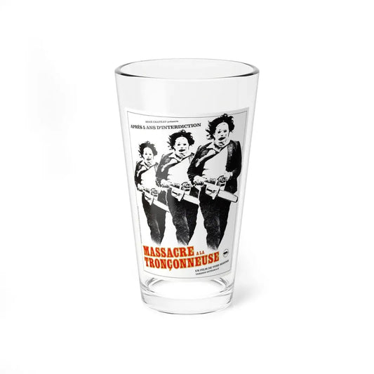 THE TEXAS CHAIN SAW MASSACRE (FRENCH) 1974 Movie Poster - Pint Glass 16oz 16oz - Go Mug Yourself