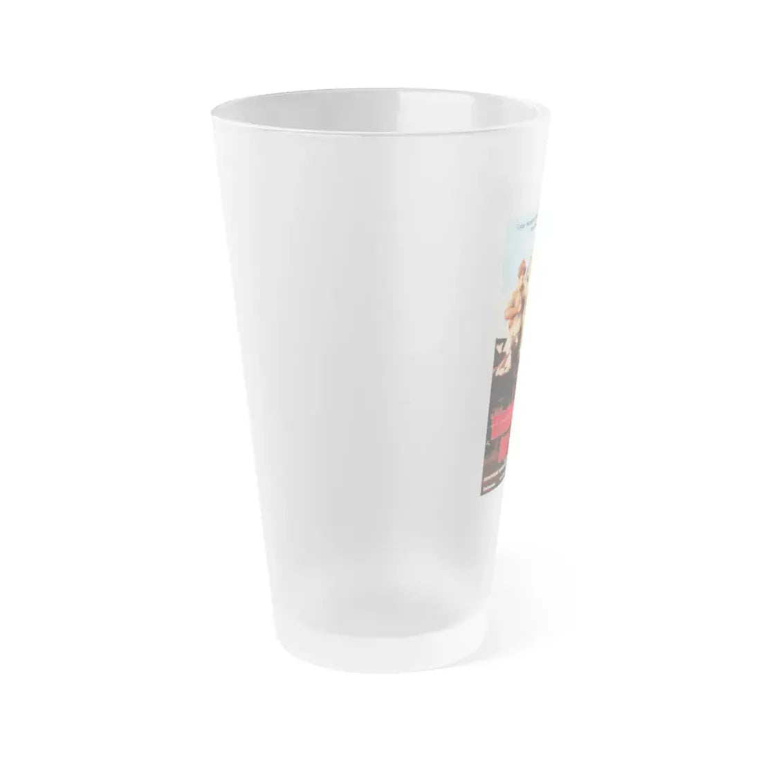 THE TEXAS CHAIN SAW MASSACRE (GERMAN) 1974 Movie Poster - Frosted Pint Glass 16oz - Go Mug Yourself