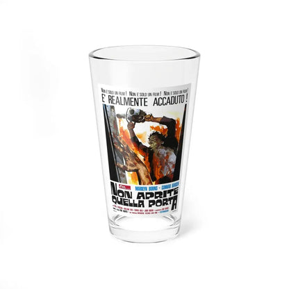 THE TEXAS CHAIN SAW MASSACRE (ITALIAN) 1974 Movie Poster - Pint Glass 16oz 16oz - Go Mug Yourself