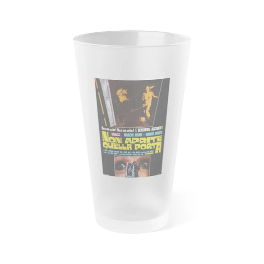 THE TEXAS CHAIN SAW MASSACRE (ITALIAN) 2 1974 Movie Poster - Frosted Pint Glass 16oz-16oz-Frosted-Go Mug Yourself