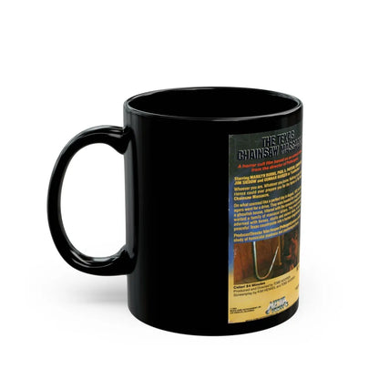 THE TEXAS CHAINSAW MASSACRE GUNNAR HANSEN (VHS COVER) - Black Coffee Mug-Go Mug Yourself