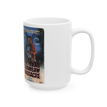 THE TEXAS CHAINSAW MASSACRE GUNNAR HANSEN (VHS COVER) - White Coffee Mug - Go Mug Yourself