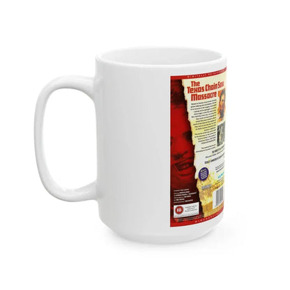 THE TEXAS CHAINSAW MASSACRE VERSION2 (VHS COVER) - White Coffee Mug - Go Mug Yourself