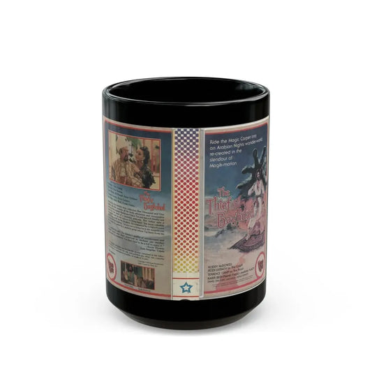 THE THIEF OF BAGHDAD (VHS COVER) - Black Coffee Mug 15oz - Go Mug Yourself