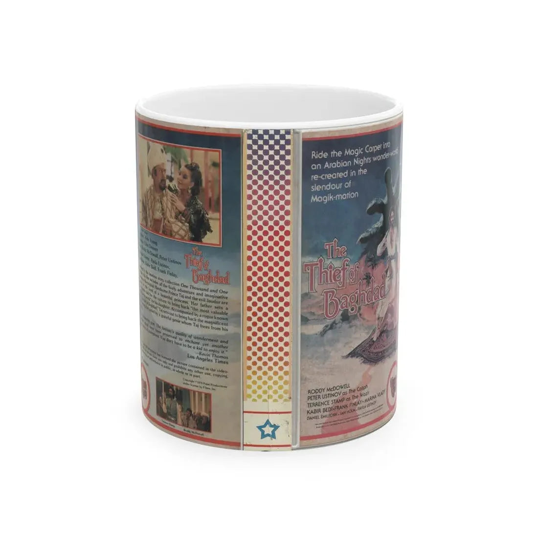 THE THIEF OF BAGHDAD (VHS COVER) - White Coffee Mug 11oz - Go Mug Yourself