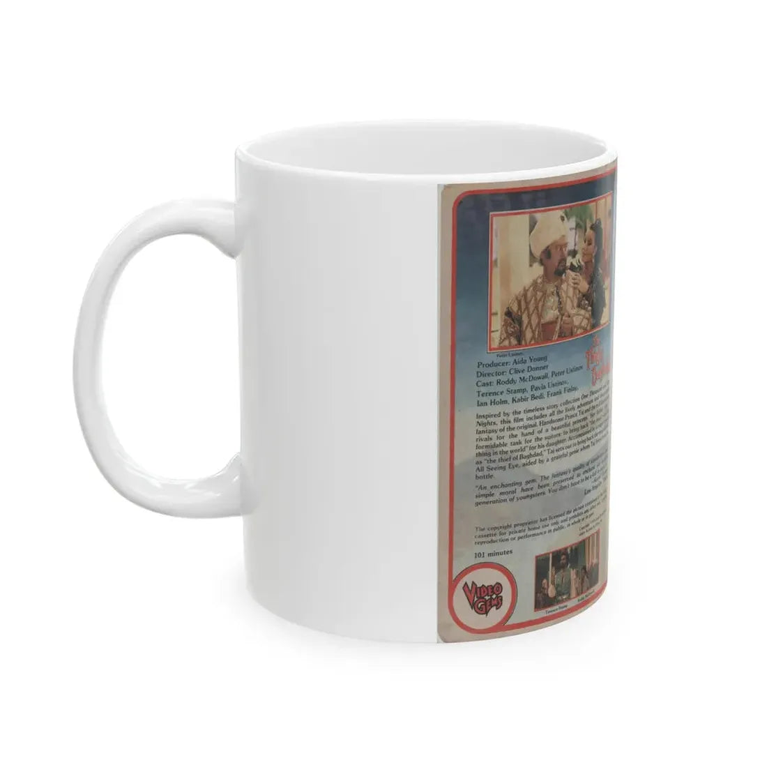THE THIEF OF BAGHDAD (VHS COVER) - White Coffee Mug - Go Mug Yourself