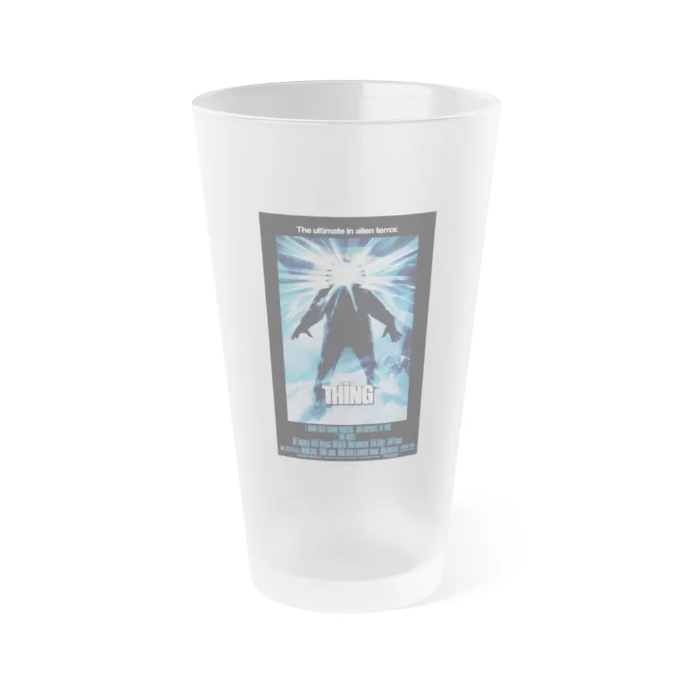 THE THING 1982 Movie Poster - Frosted Pint Glass 16oz-16oz-Frosted-Go Mug Yourself