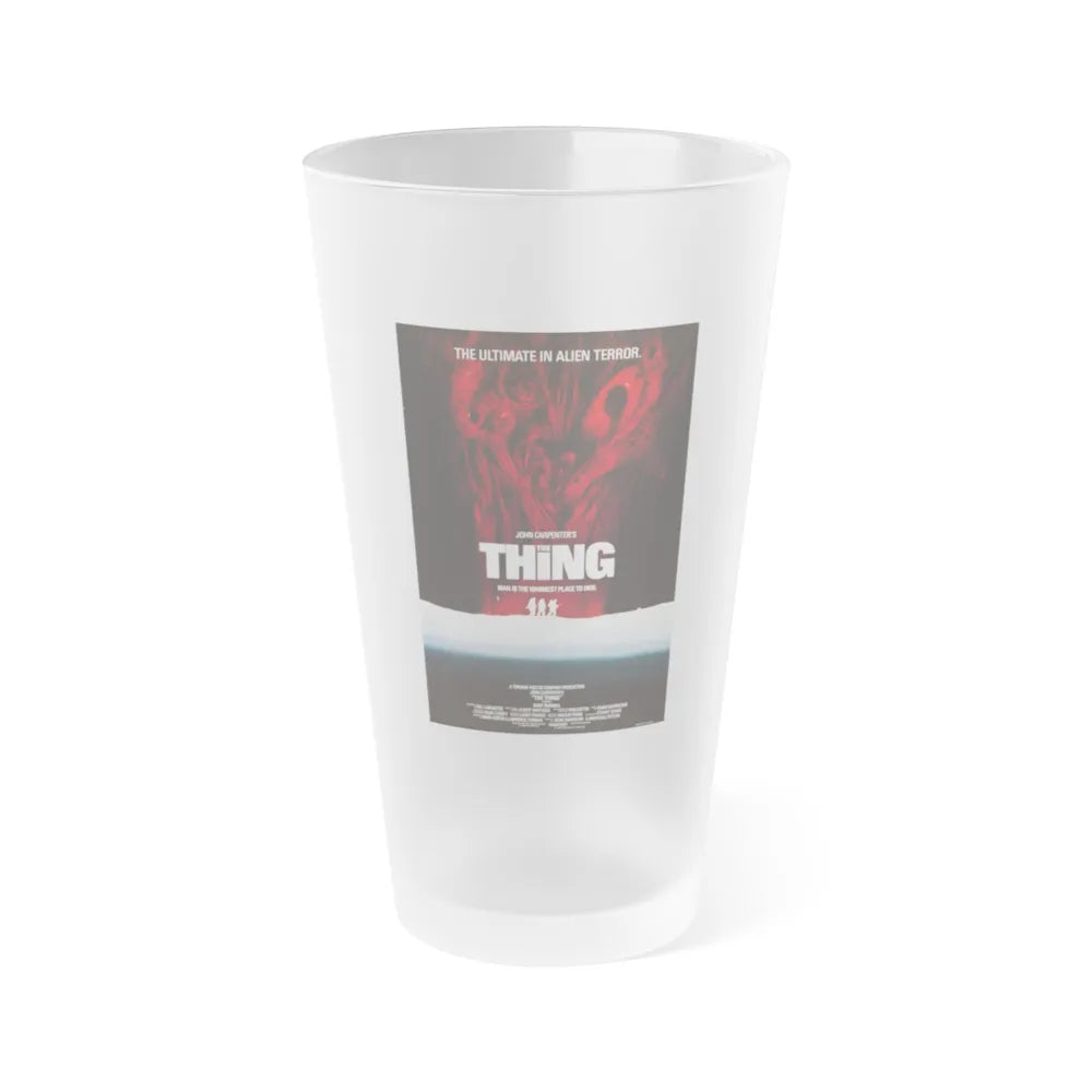 THE THING (3) 1982 Movie Poster - Frosted Pint Glass 16oz-16oz-Frosted-Go Mug Yourself