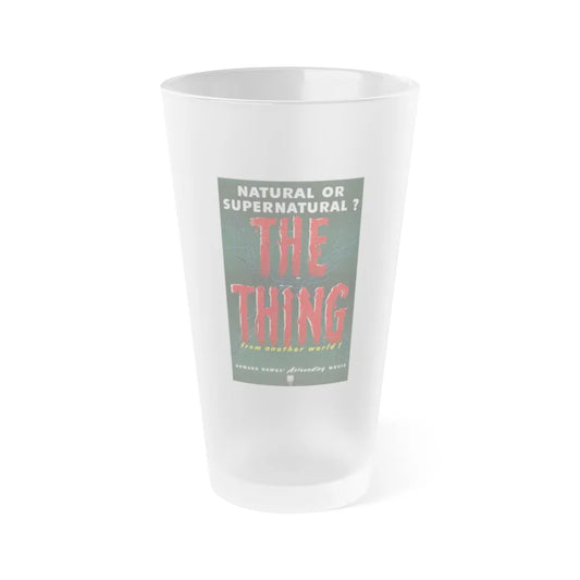 THE THING (FROM ANOTHER WORLD) 1951 Movie Poster - Frosted Pint Glass 16oz-16oz-Frosted-Go Mug Yourself