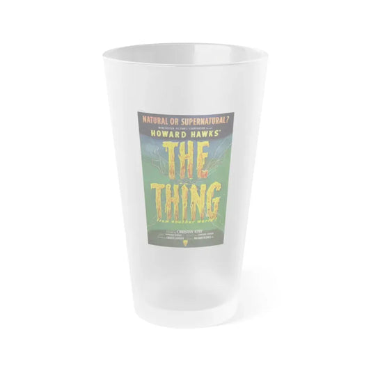 THE THING (FROM ANOTHER WORLD) 2 1951 Movie Poster - Frosted Pint Glass 16oz 16oz Frosted - Go Mug Yourself